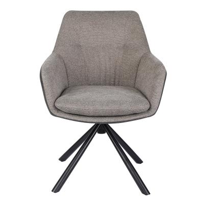 China Revolving Contemporary BrownChairs For Restaurant Upholstered Wingback Luxury Italian Chair Velvet Armchair for sale