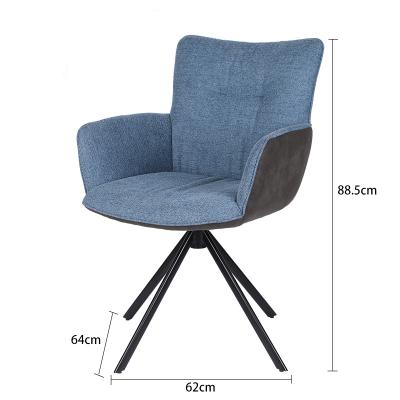 China Nordic Luxury Custom Cafe Restaurant Modern Revolving Bar Chairs Dining Chair for sale