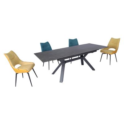 China Foldable Dining Table and Chair Set Simple Table and Rectangular Chair and Chair for sale