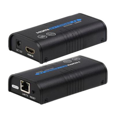 China Multi Screen Display HDMI Over IP H.264 H.265 HDMI Extender Over Cat5e Cat6 Compatible With Other Network Devices HDMI Extender 120m for sale