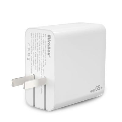 China Ipad/Camera/PDA/Laptop 65W 2C 1A GaN USB Palladium USB-C Phone/Wall Charger Palladium Quick QC Charger Laptop Charger for sale