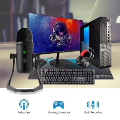 China USB Microphone USB Microphone With Monitor Condenser Microphone Professional Gaming Microphone for sale