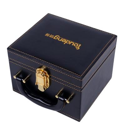 China Luxury Custom Goldbox Mug Box Coffee Mug Box With Leather Packaging for sale