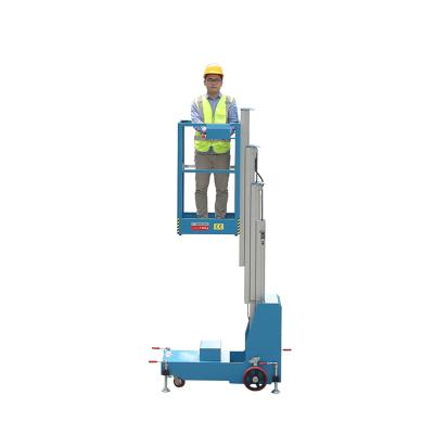 China Single Mast Height Hotels Portable Adjustable Aerial Mobile Lift Work Portable Lift Platform for sale