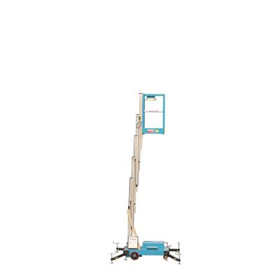 China Hotels Aerial Work Protective Device Elevating Mast Lift Aerial Work Platform Lifter for sale