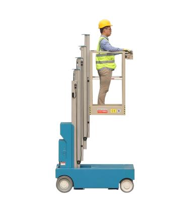 China Hotels 6m Compact 6m Mast Aerial Work Single Platform CE Certified Mini Scissor Lift for sale