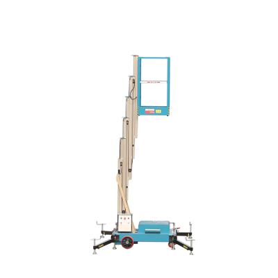 China Hotels Hydraulic Lift Aerial Work Platform Car Mast Lift Aluminum Work Platform Portable 6m Vertical Truck for sale