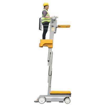 China Hotels CE Marked 5.1m Electric Manlift Easy Drive Order Picker Truck For Warehouse Cargo Picking for sale