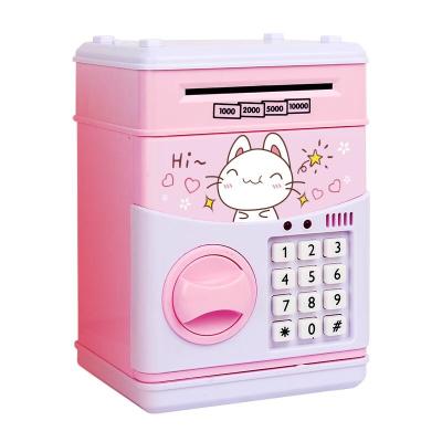 China New Modern Type Top Sale Password Electric Money Kids Atm Bank Plastic Toy Box Money-safe Box for sale