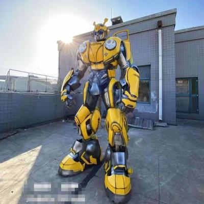 China Attractive Transformer Costume Human Life Size Bumble Artificial Bee Cosplay Dancing Robot Costume for sale