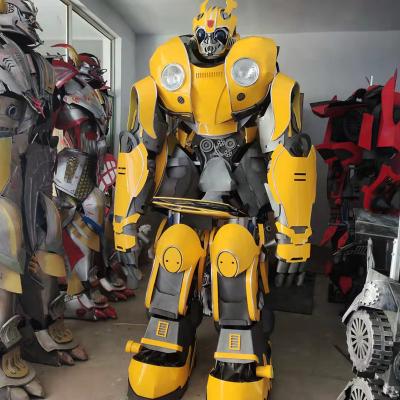 China EVA Christmas Gift Promotion Yellow Robot Costume For Party Cosplay for sale