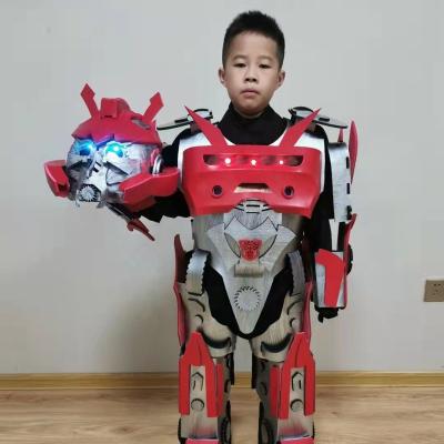 China Promotion EVA Christmas Gift For Kids Animatroic Transformer Robot Costume Fits For Kids Party for sale