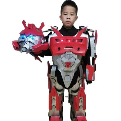 China EVA Christmas Robot Costume For Kids Animatroic Transformer Robot Costume Fits For Kids Party for sale