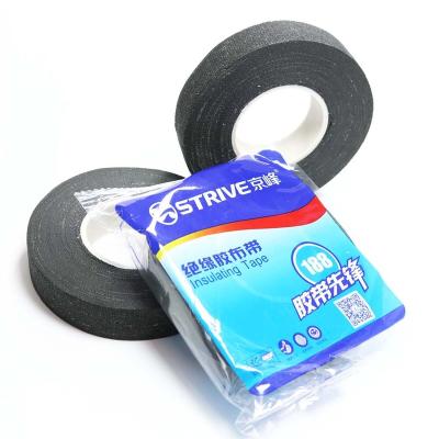 China Electrical Devices Hot Selling For Equipment Cloth Black Electrical Insulating Tape for sale