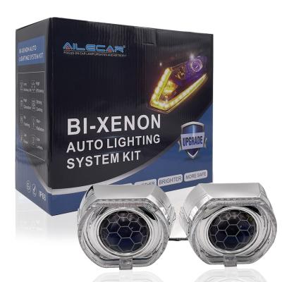 China AILECAR B-BMW RGBW Chasing Projector Kit H7 Auto Bixenon HID X Projector Led Angel Lights For Cars 3 Touring (f31) for sale