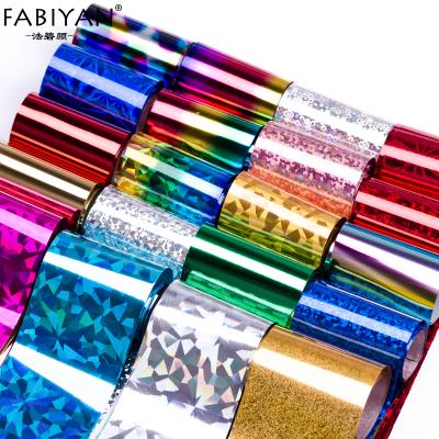 China Nail Beauty Products Silver Gold DIY Design 15pcs/lot 100cm*4cm Polish Nail Art Supplies Transfer Foil Tips Stickers Styling Decoration for sale