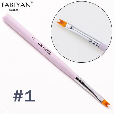 China NAIL Gradient Tips Polish French Irregular Nail Art Painting Brush Drawing Pen Acrylic UV Gel Design Flower Patterns for sale