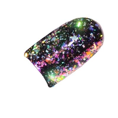 China Plastic Chameleon Aurora Laser Nail Art Mirror Sequins Star Aluminum Paillette Irregular Glitter Powder Flakes Polish UV Gel Tips Decoration for sale