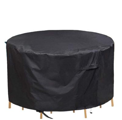 China Dust Proof Plain OEM 600D Oxford Cloth Waterproof Outdoor Patio Table Cover Garden Furniture Cover for sale