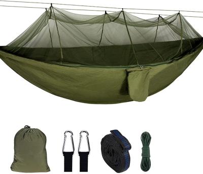 China High Quality Outdoor Camping Family Hammock Hammock With Mosquito Net Hammock Net 210T Polyester Camping Hammock Tent for sale