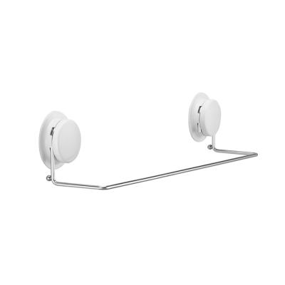 China Modern Wall Mounted Single Bar Towel Rack Suction Cup Stainless Steel Shower Towel Rack for sale