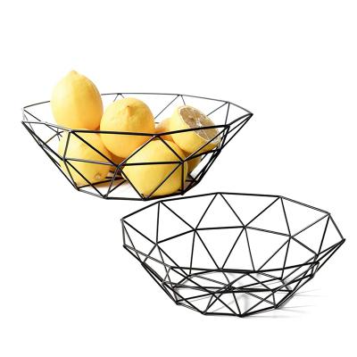 China Large Fruit Vegetable Bowls Metal Countertops Fruit Basket Sustainable Universal Cable Creative Large Bowl for sale