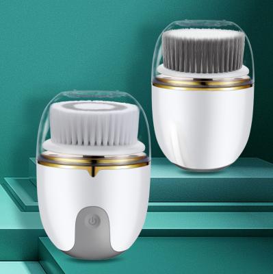 China Waterproof Deep Cleansing Equipment Sonic Electric Facial Cleansing Brush Facial Cleanser Exfoliating Face Brush Electric for sale