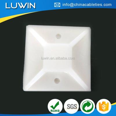 China Weather Resistant Cable Tie Mounts / Cable Ties Adhesive Backing for sale