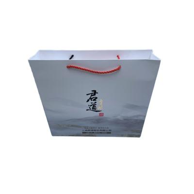 China Wuliangye Recyclable Wine Box Outside Fine Package Custom Paper Bags For Packaging for sale