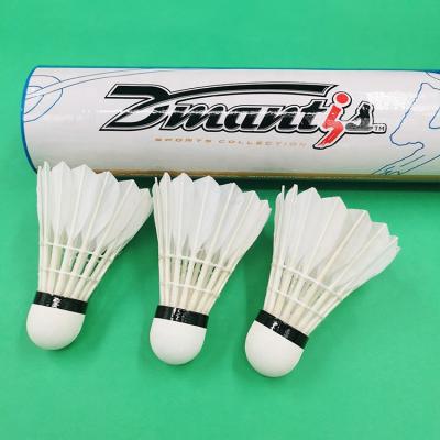 China Professional Wholesale Cheap Sports Training Manufacturer Badminton Feather Duck Shuttlecock Straight Feathers China Supplier for sale