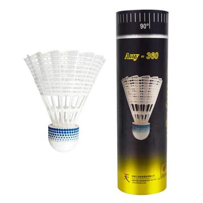 China Lightweight durable most durable badminton nylon shuttlecock for training and competition for sale