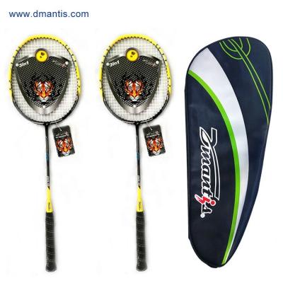 China Eastic & Durable Badminton Racket Set Carbon Half Racket With Big Racket Bag China Supplier for sale