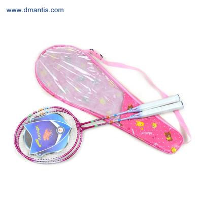 China Pop China Factory Popular Steel Badminton Racket Set For 1 Pair for sale