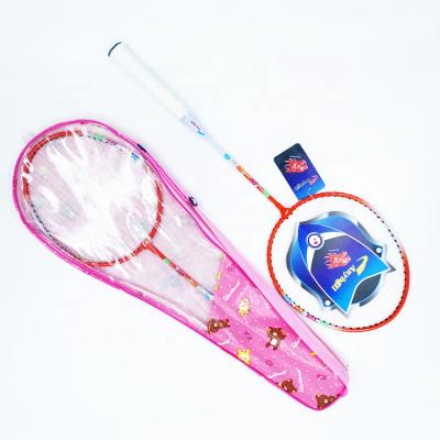 China Play badminton racket healthy hot prices iron steel badminton cheap sets racket for beginner for sale