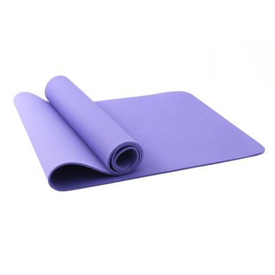 China Custom Yoga Mat Professional Non Slip Design Exercise Gym Fitness 6mm Opp Eco-friendly Film Non Tape+Customized Paper Card Color for sale