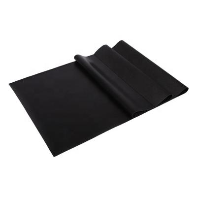 China Eco-friendly Black Color PVC Yoga Mat High Density Durable PVC PRO PAR Material For Pilates Gym Exercise Fitness for sale