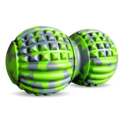 China Eco-friendly Yoga Fitness Massage Ball Peanut Shape Massage Pysical Therapy Body Muscle Relax Fascia Release Lacrosse for sale