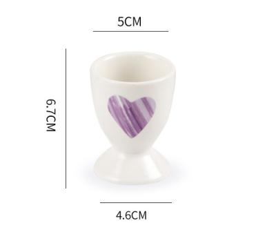 China Factory stocked direct kitchenware cute ceramic egg cup holder for sale