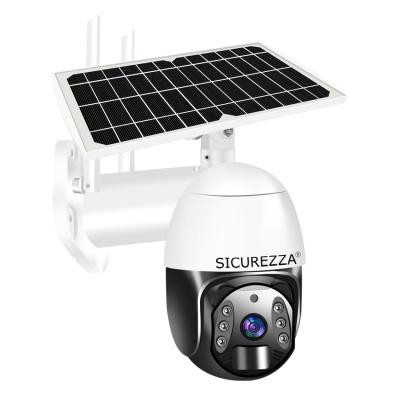 China Human Motion Tracking Solar Powered 1080P 360 Degree Panoramic Outdoor Wireless Security PTZ Wifi IP Camera for sale