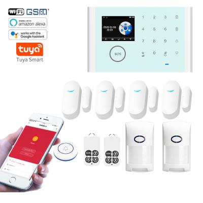 China Tuya GSM Wifi APP Home Security Smart Wireless Alarm System 160*100*12.5mm for sale