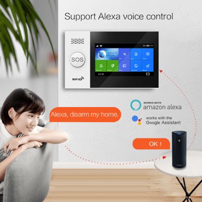 China Tuya 160*100*12.5mm Smart Wireless APP Door GSM Wifi Window Alarm Security System for sale