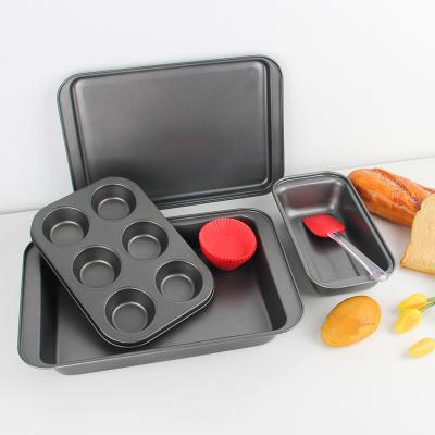 China Economical Sustainable Custom Design Non Stick Kitchen 5 Piece Cake Mold Cookie Cake Decorating Molds Set for sale