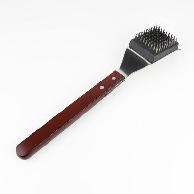 China New Type Easily Cleaned Stainless Steel Barbecue Grill Brush And Scraper for sale