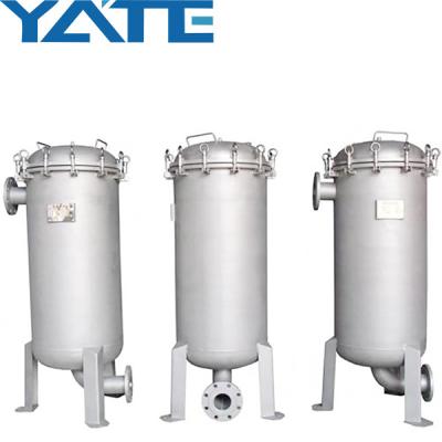 China SS 304 / 316 Industrial High Flow Cartridge Stainless Steel Water Bag Filter Double Housing For Water Treatment for sale