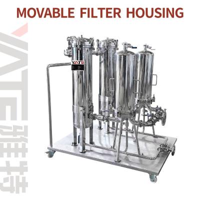 China Movable Filter Housing Assembling Filter Bags 1180*430mm High 1180mm For Industrial for sale