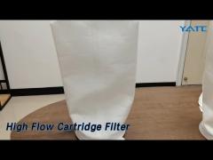 PP Sediment High Flow Cartridge Filter Folding For Water Treatment