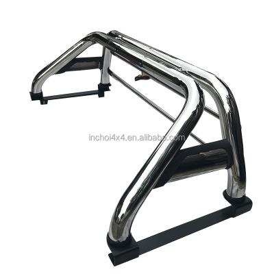 China 2022 newest stainless steel 4wd pick up 4X4 sport roll bar for trucks Hilux Vigo Revo navara D40 dmax ranger np300 Triton for sale