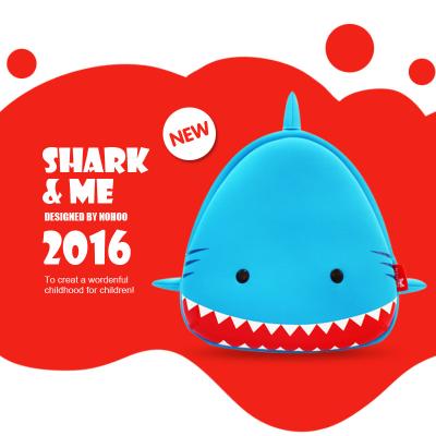 China 3D Cartoon Personalized Shark Backpacks For Kids Blue 10L Capacity  for sale