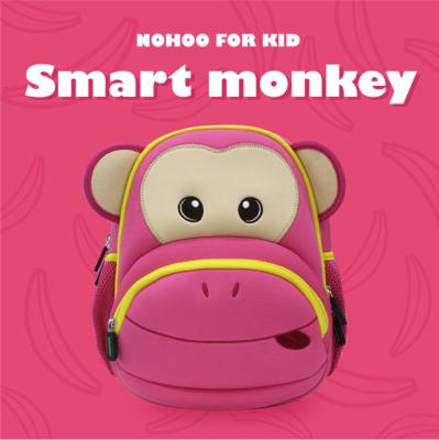 China Large 3D Cartoon Monkey Preschool Toddler Backpack Breathable for sale