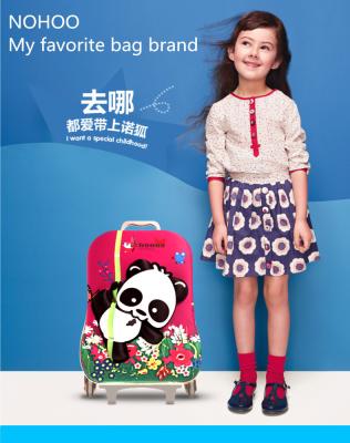 China 3D Cartoon Hard Shell Kids Suitcase , Kids Travel Luggage Outside Trolley for sale